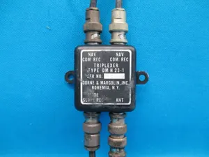 Used Dorne & Margolin Antenna Triplexer, p/n DMH23-1, Beechcraft Baron (14887)